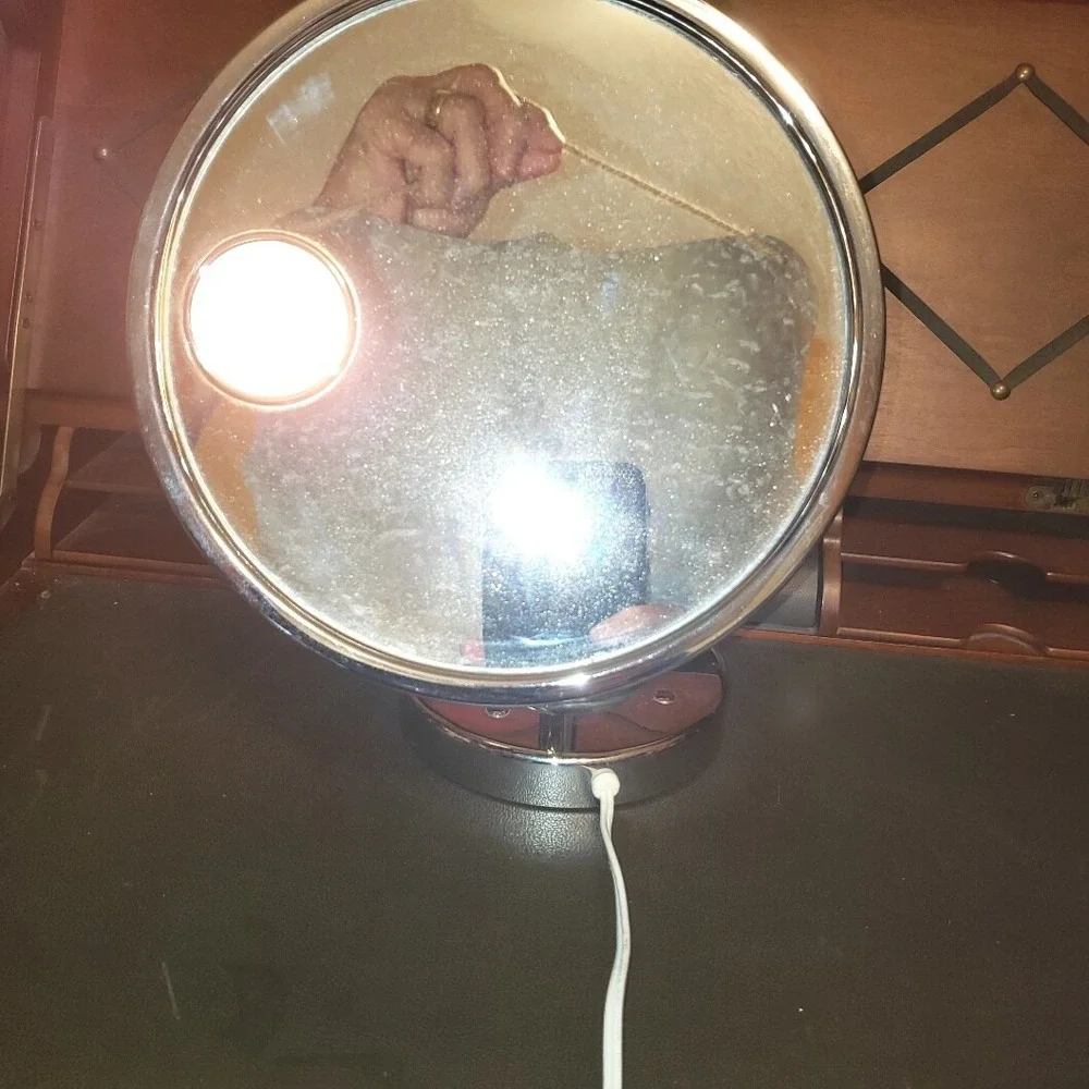 Conair Electric Lighted Makeup Mirror Counter Top Base with Flexible Positioning